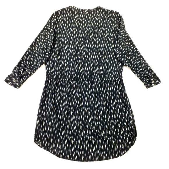 Soft Joie Cassina Black Abstract Print 3/4 Dolman Sleeve Shirt Dress Women Small - Picture 10 of 14